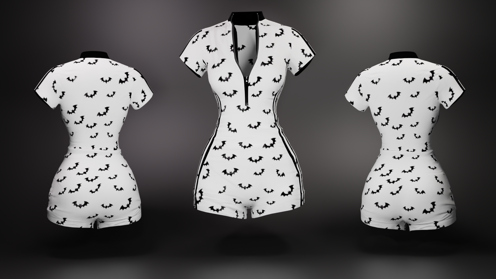 Bat Romper White